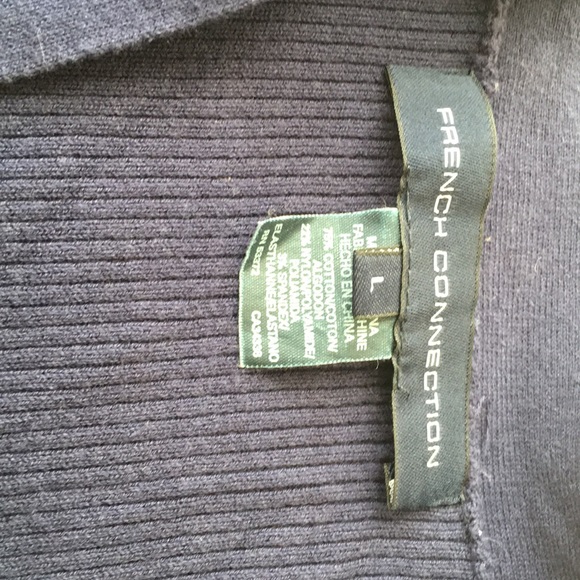 French connection blue 3/4 length cardigan - Picture 2 of 3